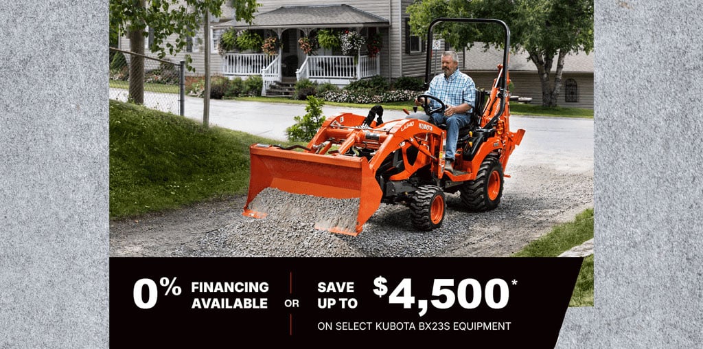 0% financing or save up to $4500 on BX23S 