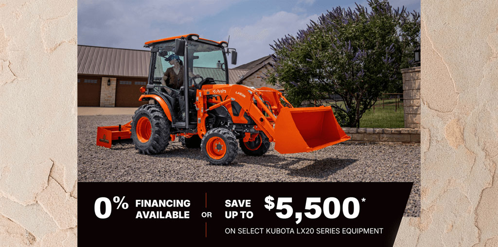 0% financing or save up to $4500 on LX20