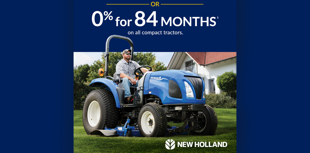 New Holland 0% for 84 months